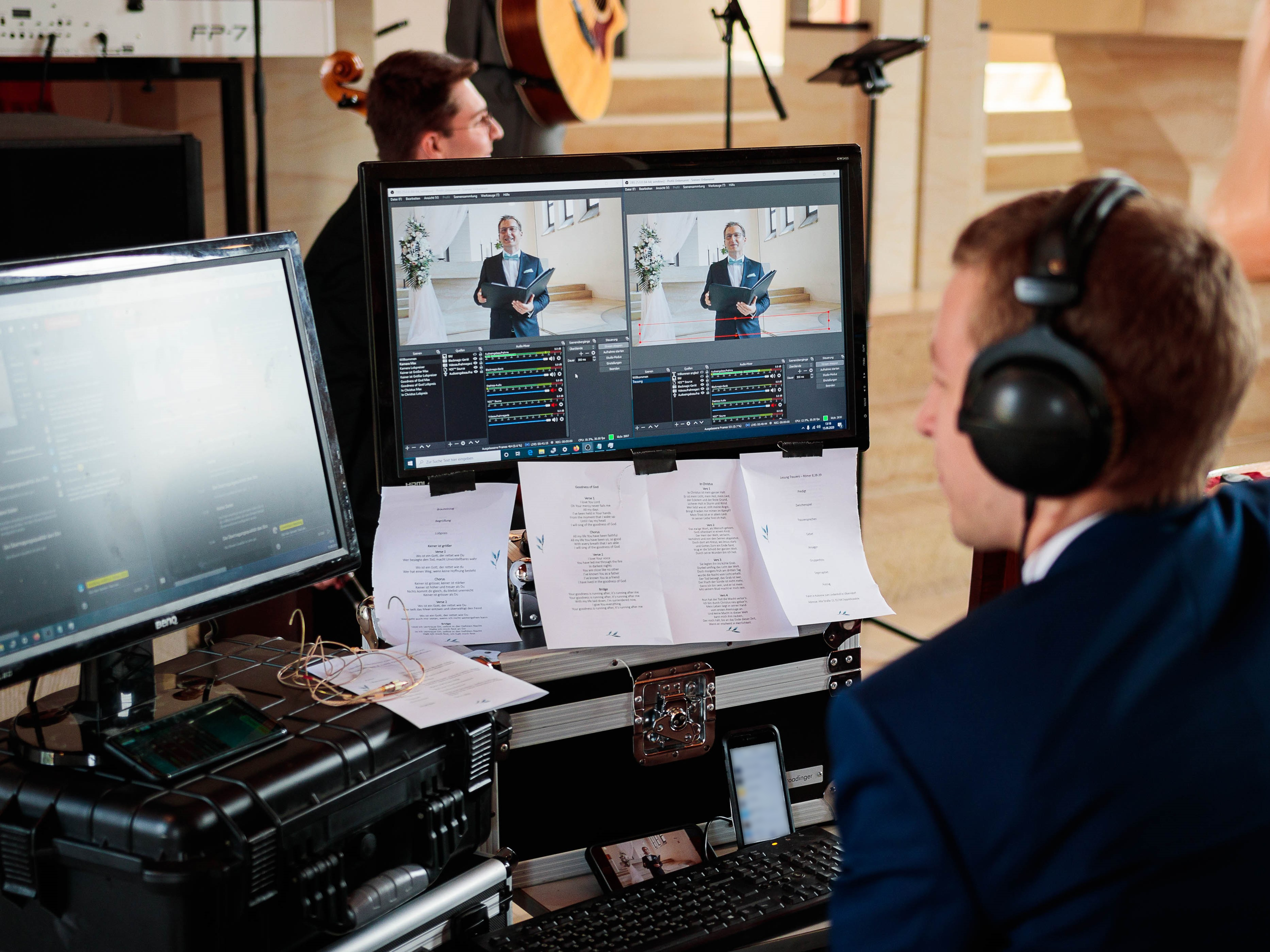 Stream in der Kirche